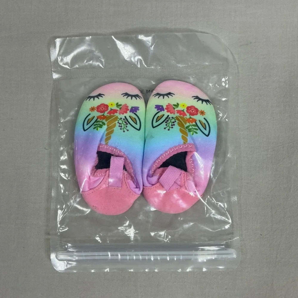 Storeofbaby Baby Girl Rainbow Unicorn water shoes 6/-9 months Size 17-18